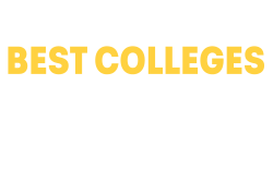 Text that reads "One of America's Best Colleges. Princeton 牧师iew US 新闻, Forbes".