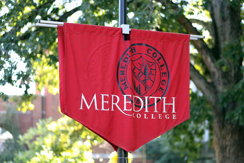Red Meredith College Banner
