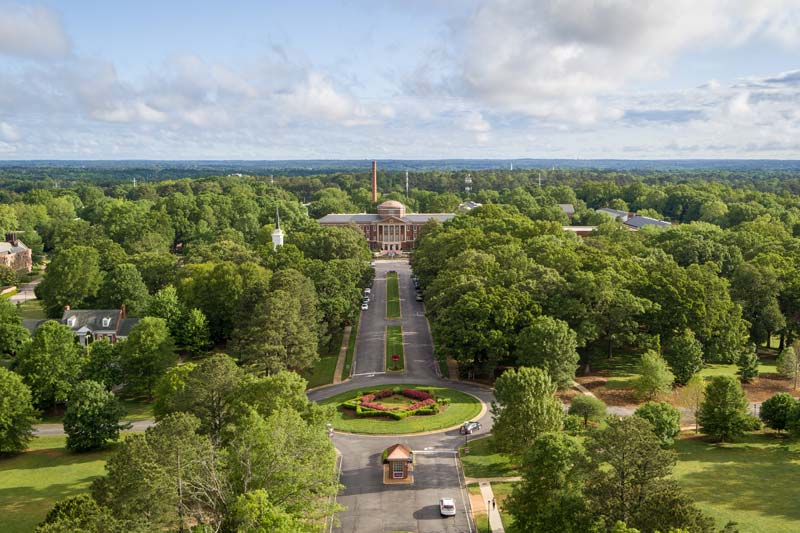 Aerial photo of Front Drive
