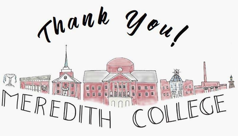 Thank you Meredith College graphic