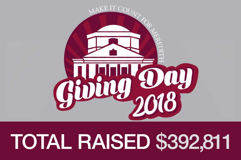 Giving Day Graphic with Total Raised $392,811