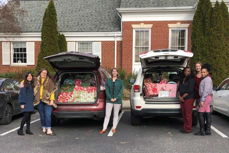 I.A. Staff with Holiday donations