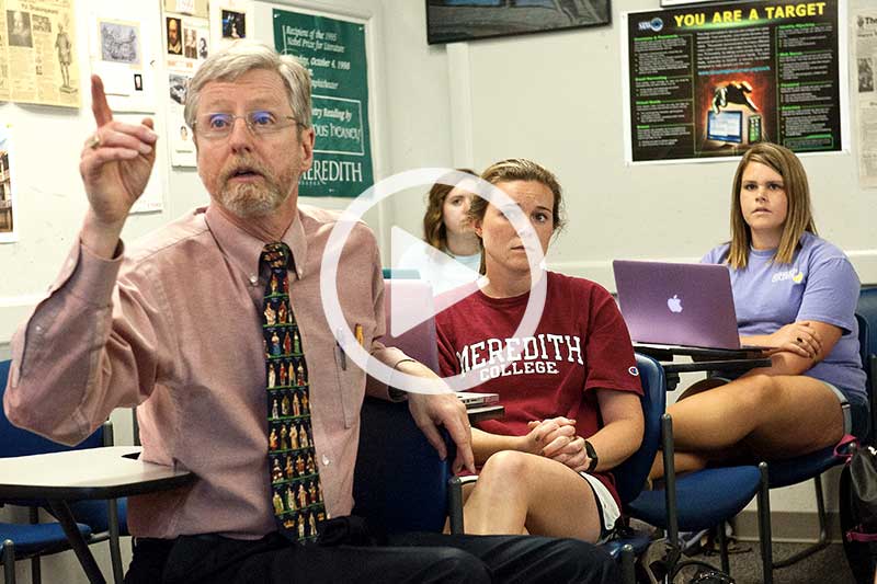 click image of professor Garry Walton to watch video in modal showing a Focus on Faculty Development 