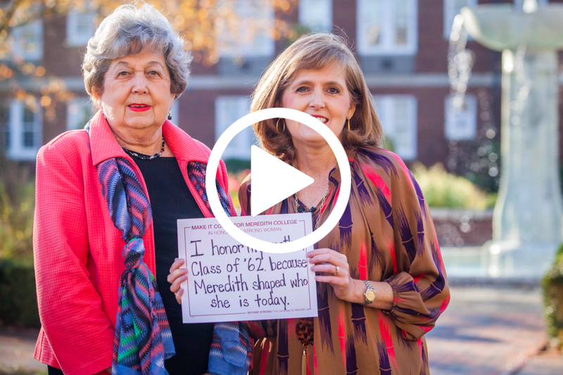 Click on image of mother and daughter donor to watch a Video about Giving Day
