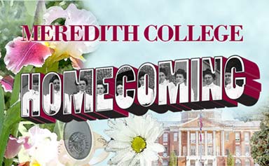 Meredith Homecoming event logo