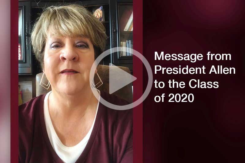 Click Image of President Jo Allen to watch video message in a modal
