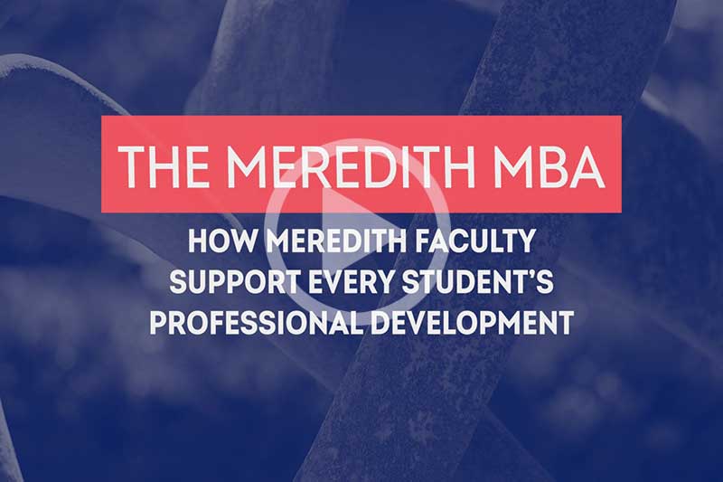 Click image of white text on blue background to play video explaining how we support MBA students
