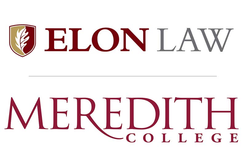 Meredith College and Elon Law Logo