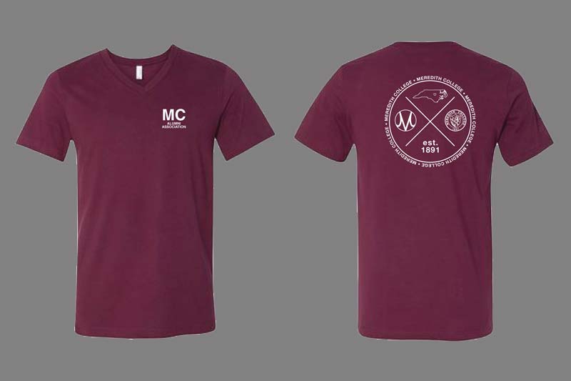 1891 Club T-shirts - Maroon with white text