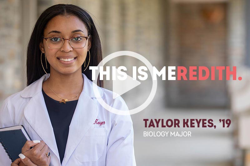 Taylor Keyes, ’21, finds her work as a lab research technician for Duke Health to be both purposeful and fulfilling
