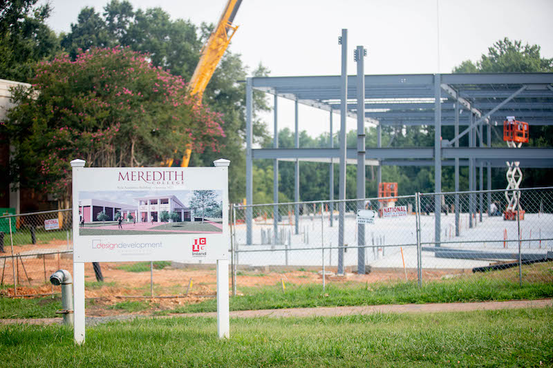 Construction site of new building