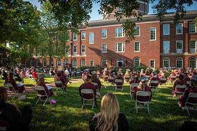 Graduation in Meredith Courtyard