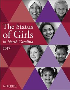 2017 cover of the Status of Girls in NC Report.