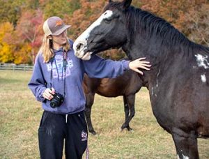 Abbie And Female Horse Named Forget.