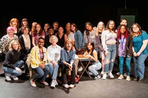 Beth Leavel with Meredith theatre students and faculty