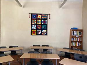 Quilt made by students for Palazzo in Sansepolcro